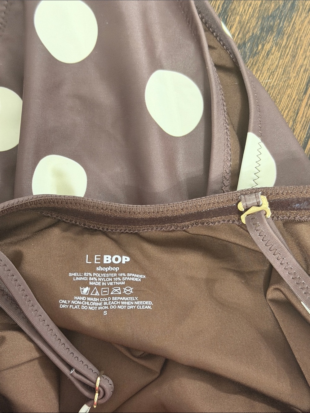 NWT LE BOP Square Neck One Piece - Polka Dot - Picture 4 of 5